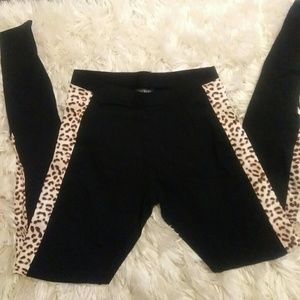 Victorias Secret Cheetah Black Leggings